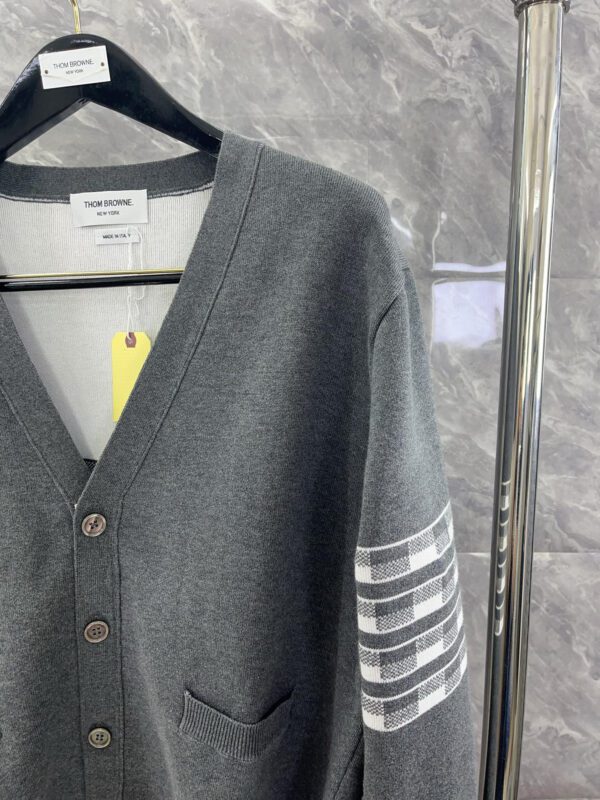 THOM BROWNE  Classic puppy knitted cardigan