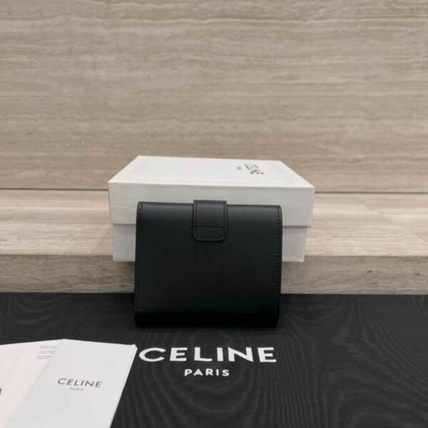 CELINE ACCORDEON CARD HOLDER IN SUPPLE GRAINED CALFSKIN