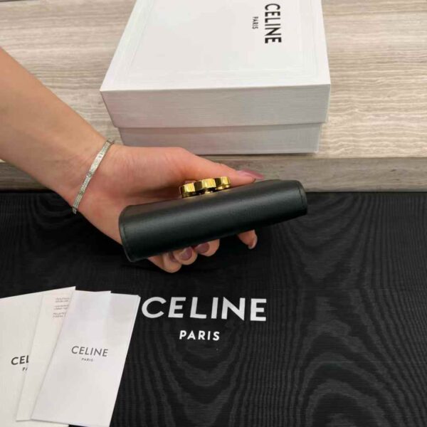 CELINE ACCORDEON CARD HOLDER IN SUPPLE GRAINED CALFSKIN