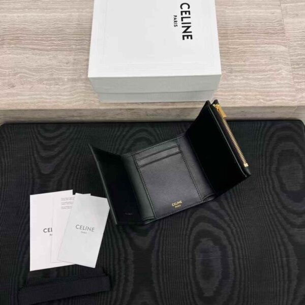 CELINE ACCORDEON CARD HOLDER IN SUPPLE GRAINED CALFSKIN