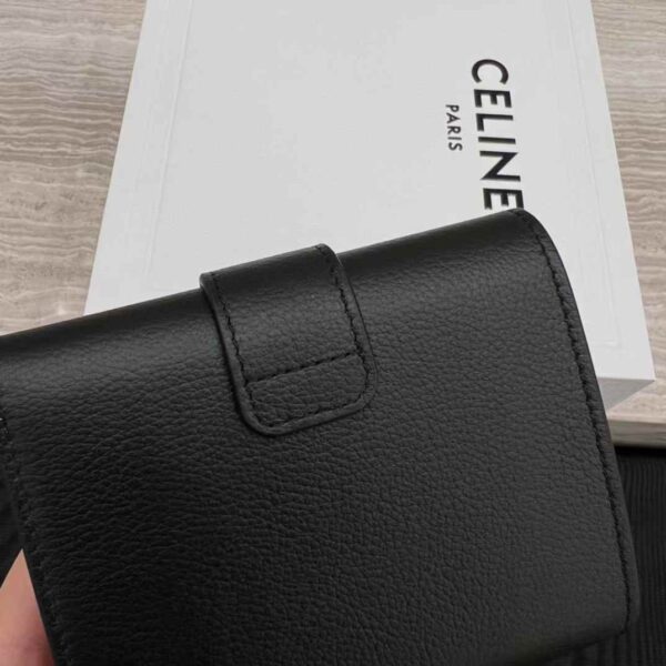 CELINE ACCORDEON CARD HOLDER IN SUPPLE GRAINED CALFSKIN
