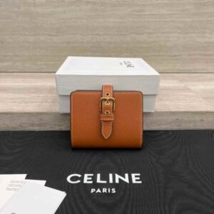 CELINE ACCORDEON CARD HOLDER IN SUPPLE GRAINED CALFSKIN