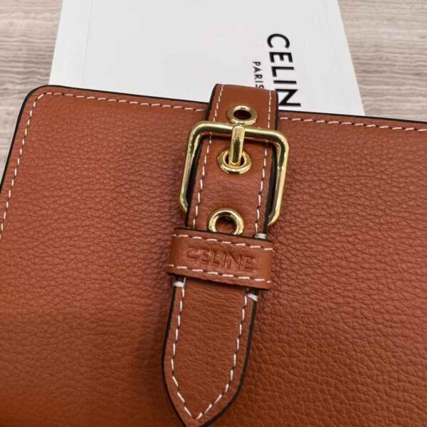 CELINE ACCORDEON CARD HOLDER IN SUPPLE GRAINED CALFSKIN
