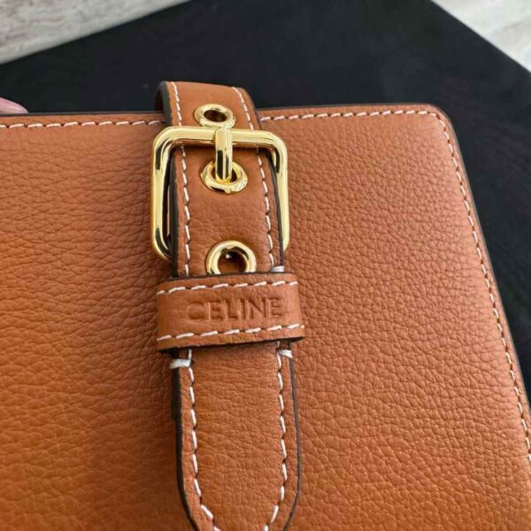 CELINE ACCORDEON CARD HOLDER IN SUPPLE GRAINED CALFSKIN