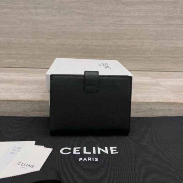 CELINE ACCORDEON CARD HOLDER IN SUPPLE GRAINED CALFSKIN
