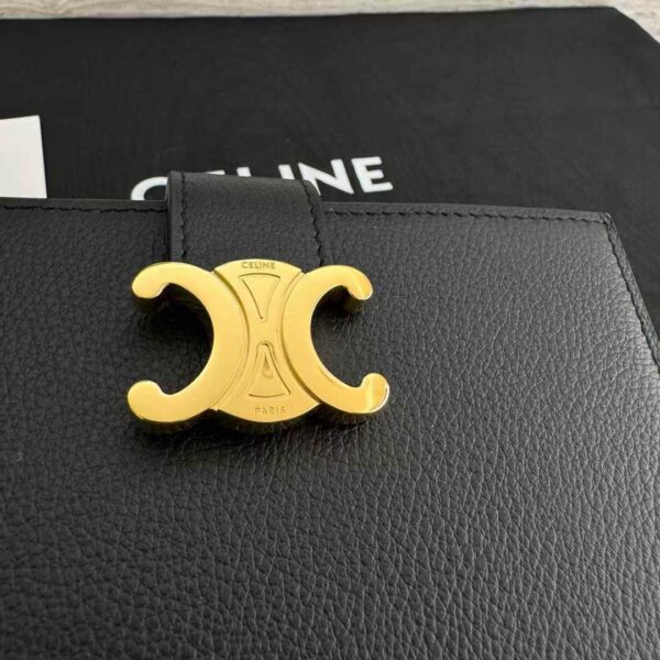 CELINE ACCORDEON CARD HOLDER IN SUPPLE GRAINED CALFSKIN