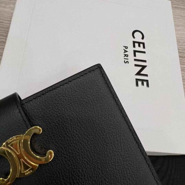 CELINE ACCORDEON CARD HOLDER IN SUPPLE GRAINED CALFSKIN