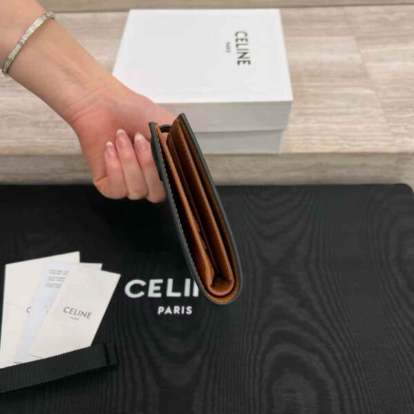 CELINE ACCORDEON CARD HOLDER IN SUPPLE GRAINED CALFSKIN