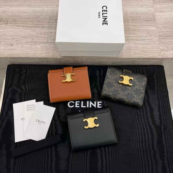 CELINE FINE WALLET CELINE VICTOIRE IN SUPPLE GRAINED CALFSKIN