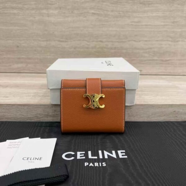 CELINE FINE WALLET CELINE VICTOIRE IN SUPPLE GRAINED CALFSKIN