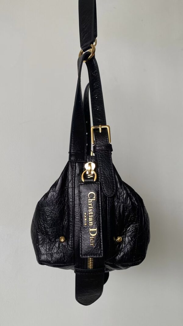 DIOR D-Journey Bag in Crinkled Calfskin