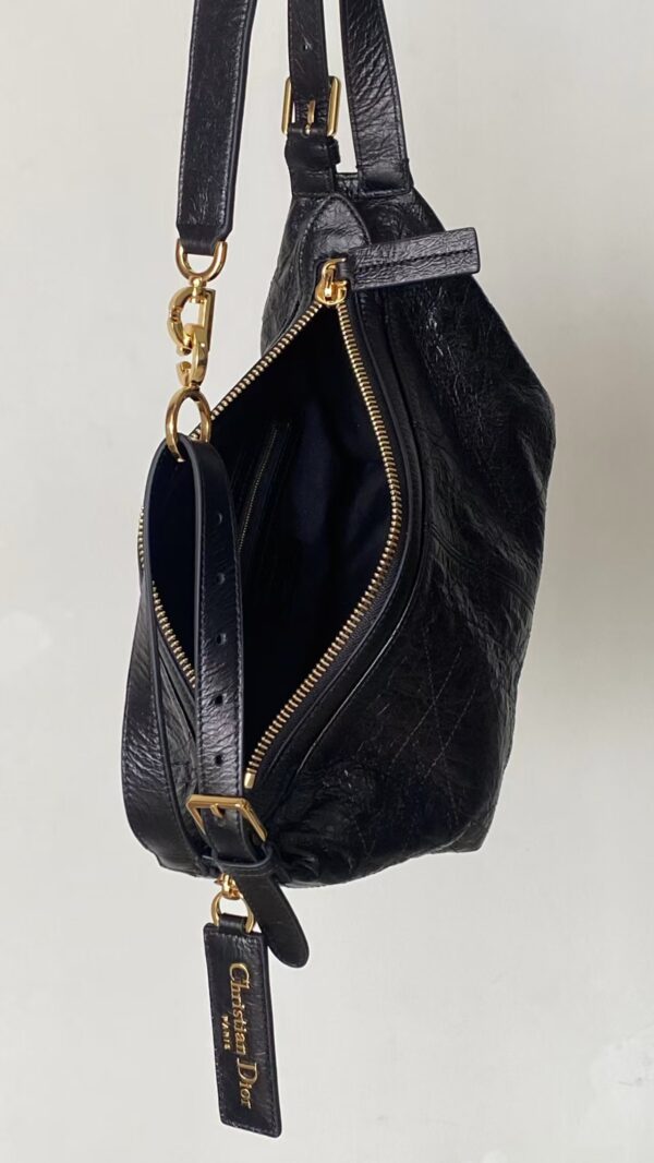 DIOR D-Journey Bag in Crinkled Calfskin