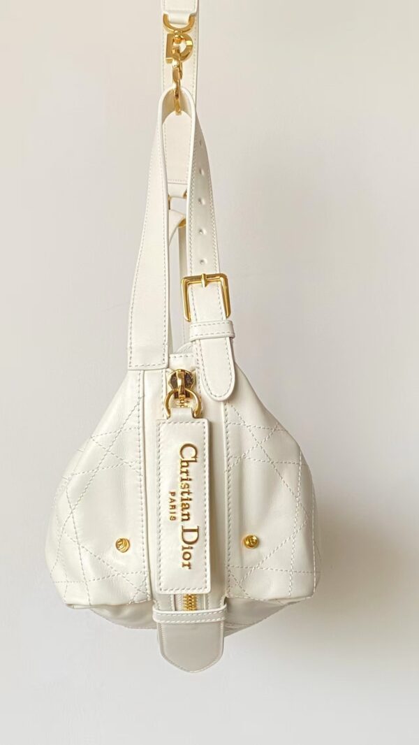 DIOR D-Journey Bag in Crinkled Calfskin
