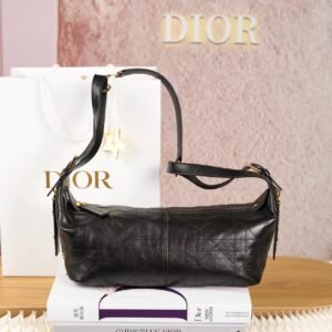 DIOR D-Journey Bag in Crinkled Calfskin