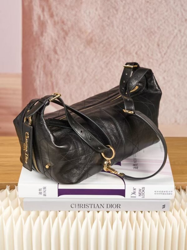 DIOR D-Journey Bag in Crinkled Calfskin