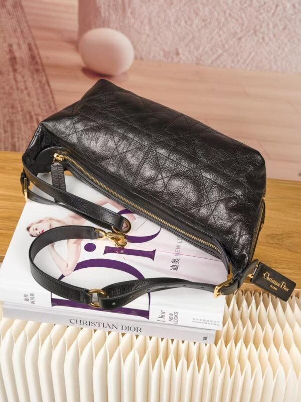 DIOR D-Journey Bag in Crinkled Calfskin