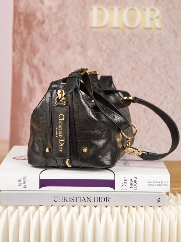 DIOR D-Journey Bag in Crinkled Calfskin