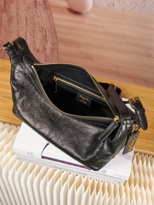 DIOR D-Journey Bag in Crinkled Calfskin