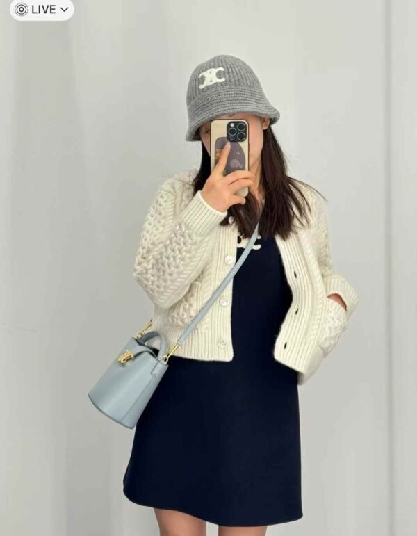CELINE MINI BUCKET LOUISE IN smooth calfskin