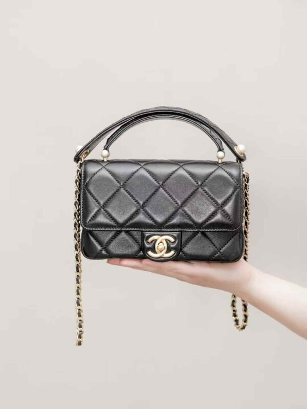 CHANEL Mini Flap Bag with Top Handle