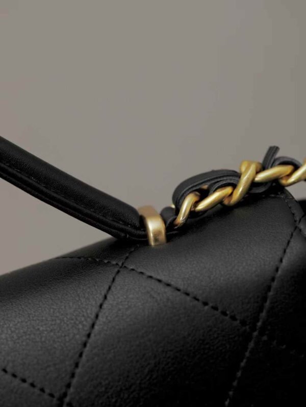 MAXI FLAP BAG WITH TOP HANDLE