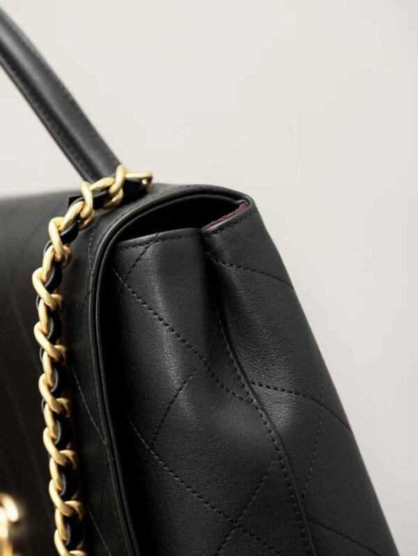 MAXI FLAP BAG WITH TOP HANDLE