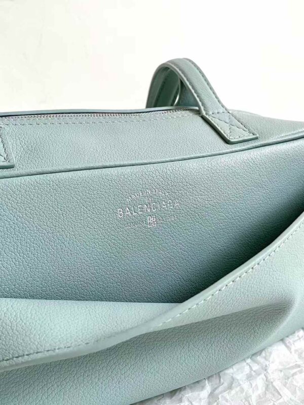 BALENCIAGA Women's Carrie Bowling Bag  in Mineral Green