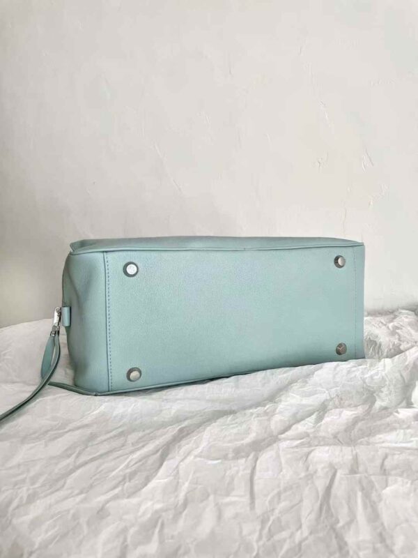 BALENCIAGA Women's Carrie Bowling Bag  in Mineral Green