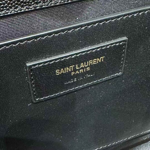 YSL envelope  quilted grain de poudre embossed leather