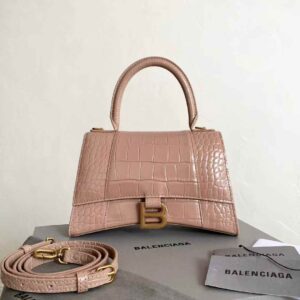 Balenciaga Women's Hourglass Handbag Small in Nude