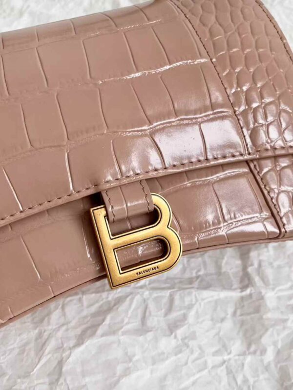 Balenciaga Women's Hourglass Handbag Small in Nude