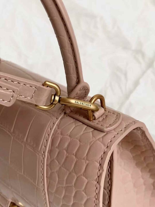 Balenciaga Women's Hourglass Handbag Small in Nude