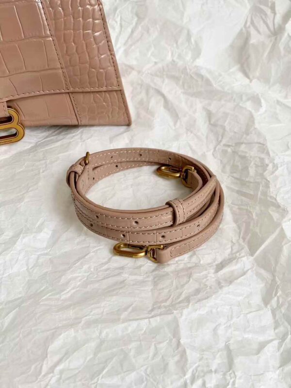 Balenciaga Women's Hourglass Handbag Small in Nude