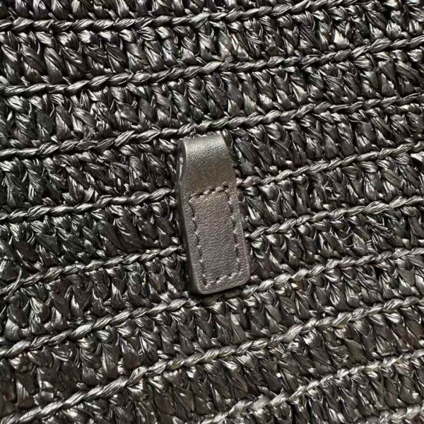 YSL LE 5 À 7 supple small in raffia and leather