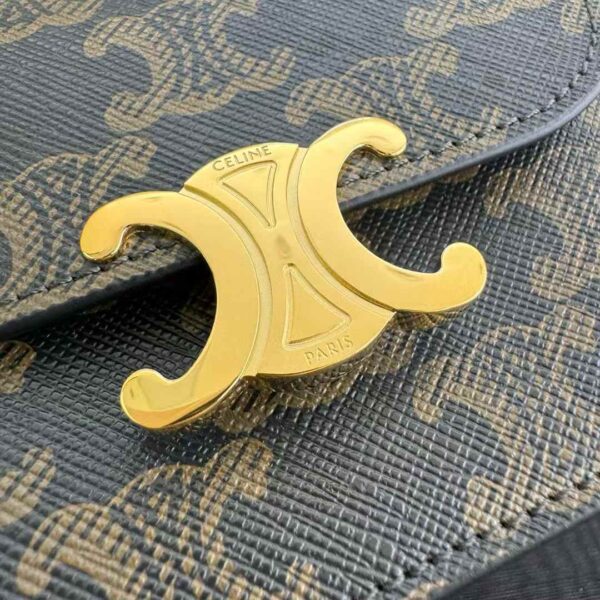 CELINE BUSINESS CARD HOLDER TRIOMPHE IN SHINY CALFSKIN