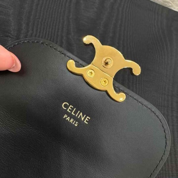 CELINE BUSINESS CARD HOLDER TRIOMPHE IN SHINY CALFSKIN