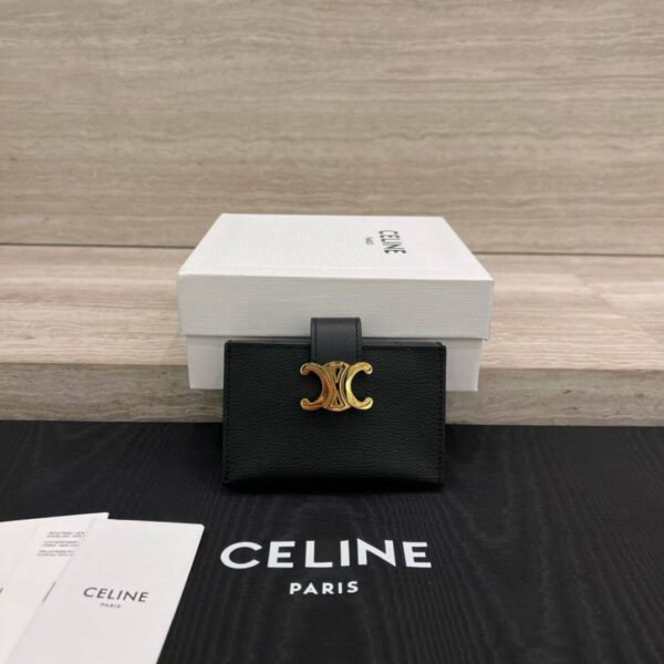 CELINE ACCORDEON CARD HOLDER NINO IN SUPPLE GRAINED CALFSKIN
