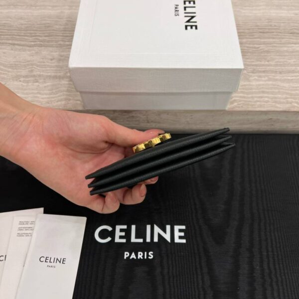 CELINE ACCORDEON CARD HOLDER NINO IN SUPPLE GRAINED CALFSKIN