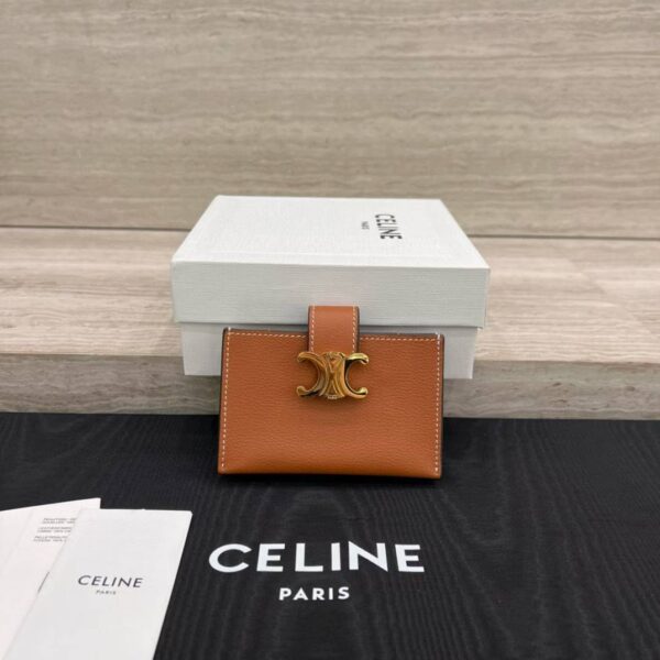CELINE ACCORDEON CARD HOLDER NINO IN SUPPLE GRAINED CALFSKIN