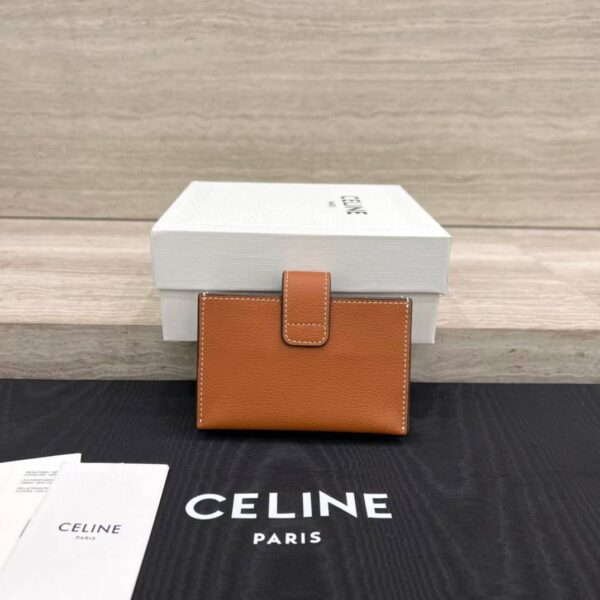 CELINE ACCORDEON CARD HOLDER NINO IN SUPPLE GRAINED CALFSKIN