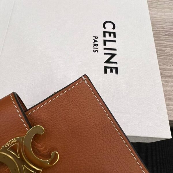 CELINE ACCORDEON CARD HOLDER NINO IN SUPPLE GRAINED CALFSKIN