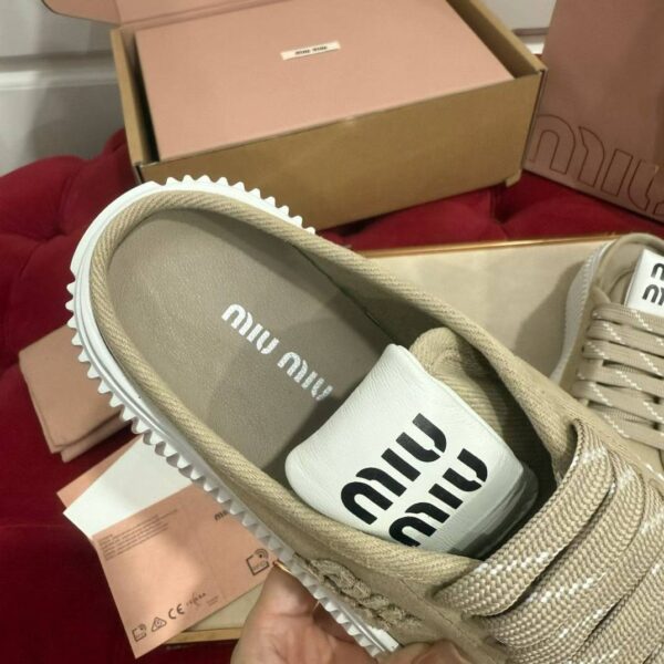 MIUMIU  2025 Platform canvas shoes