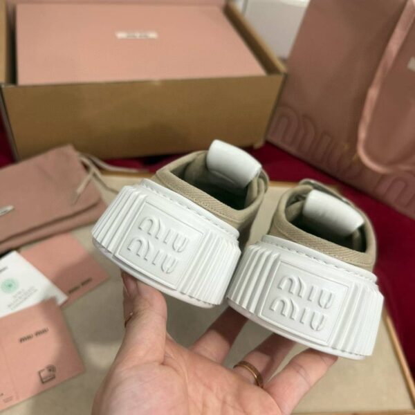 MIUMIU  2025 Platform canvas shoes