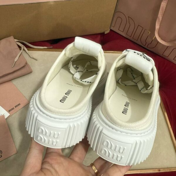 MIUMIU  2025 Platform canvas shoes