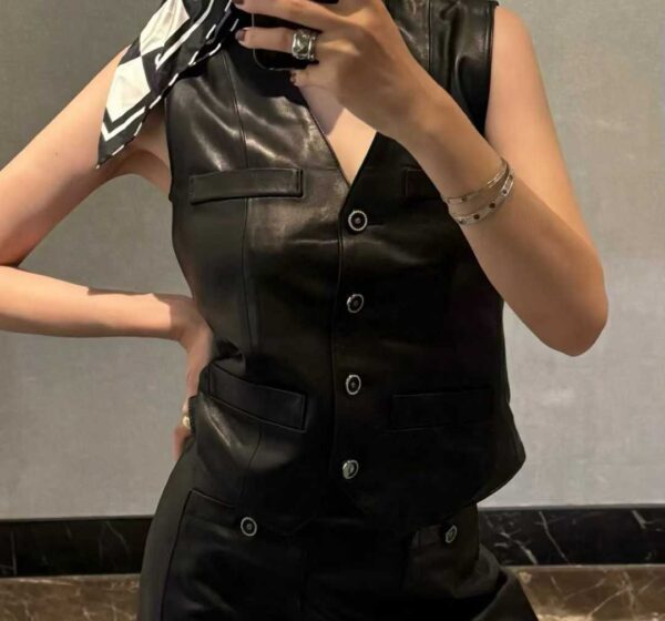 CHANEL Sheepskin vest