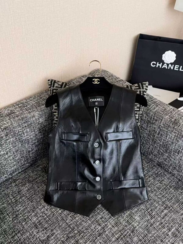 CHANEL Sheepskin vest