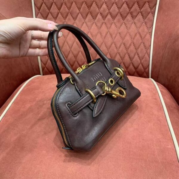 MIUMIU Aventure nappa leather top-handle bag