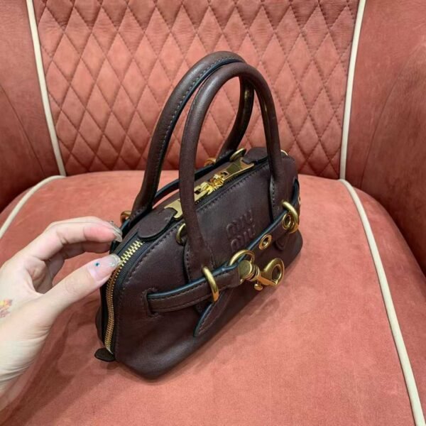 MIUMIU Aventure nappa leather top-handle bag