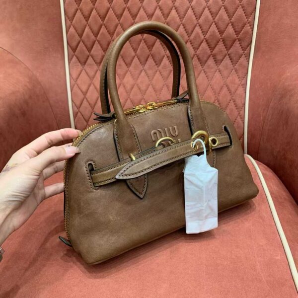 MIUMIU Aventure nappa leather top-handle bag