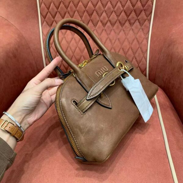 MIUMIU Aventure nappa leather top-handle bag